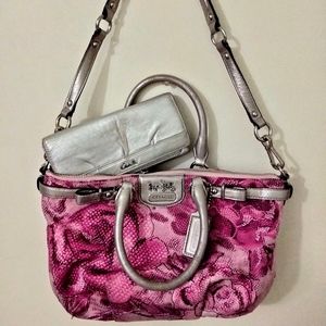 Coach Madison Floral Purse with Wallet